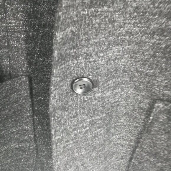 Good Man Brand Wool Blend Gray Unstructured 2 Button Blazer Jacket Size L Pocket - Picture 3 of 13
